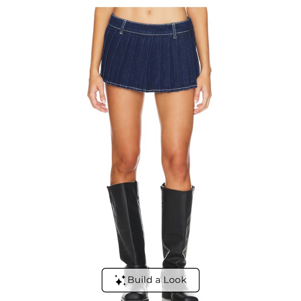 Rider Mini Skort in Blue Denim
LIONESS